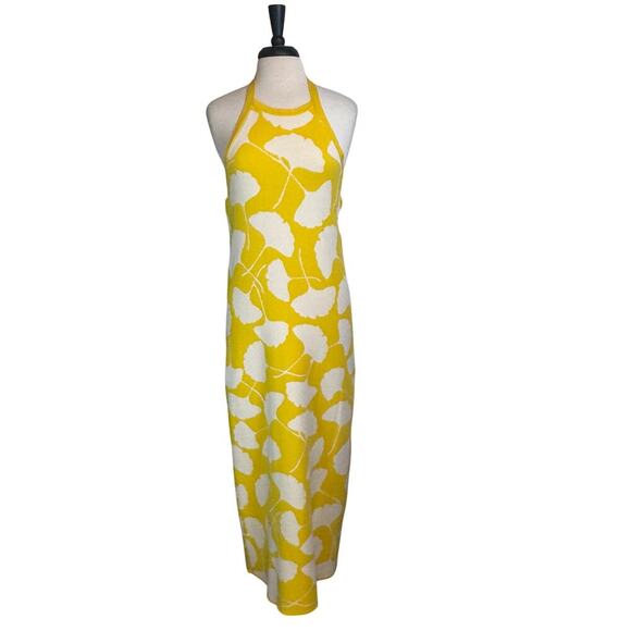 New Diane Von Furstenberg for Target Ginkgo Yellow Sweaterknit Midi Dress Sz XL - Picture 4 of 14